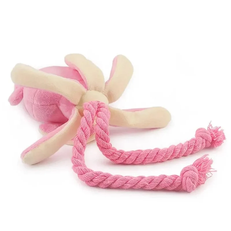 Jouet Pieuvre Peluche Corde Gros Chien