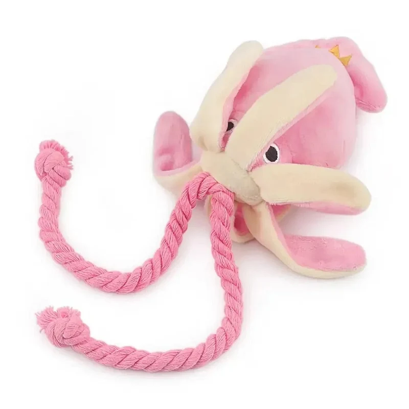 Jouet Pieuvre Peluche Corde Gros Chien