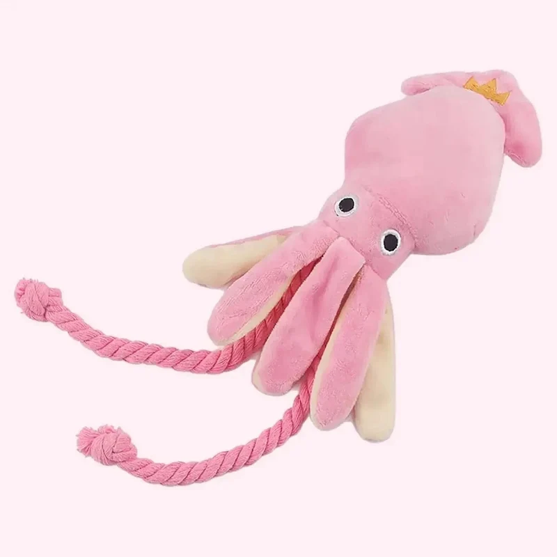 Jouet Pieuvre Peluche Corde Gros Chien