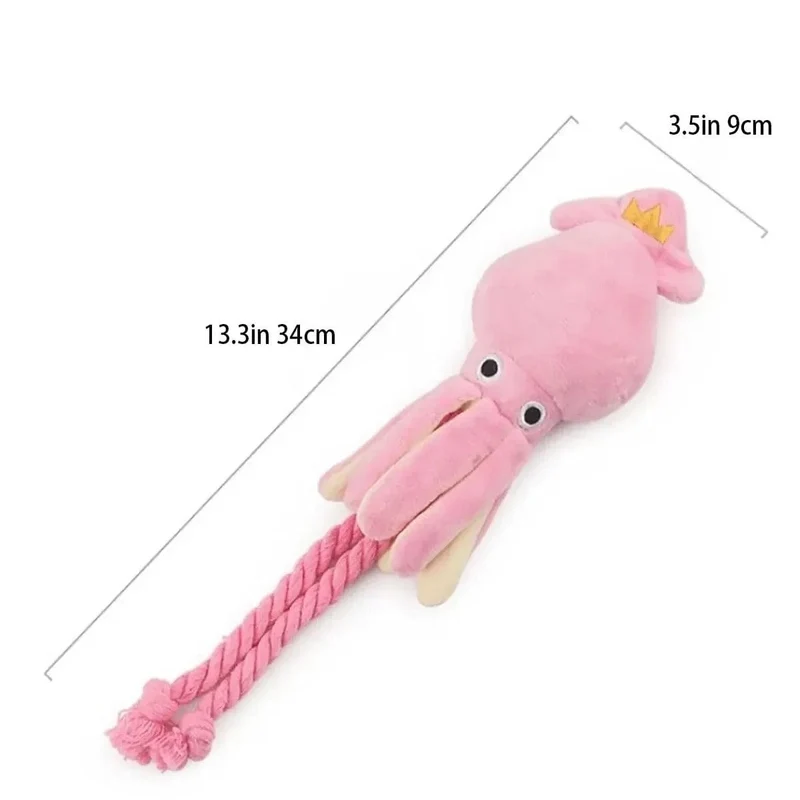 Jouet Pieuvre Peluche Corde Gros Chien