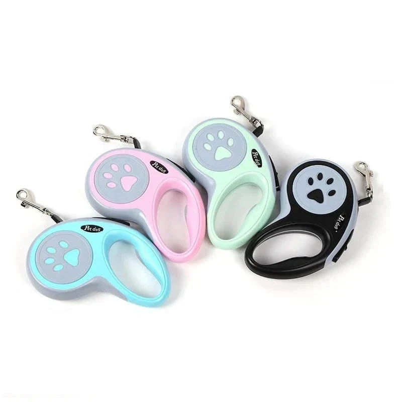 Laisse Rétractable Chien 3m 5m 4 Coloris
