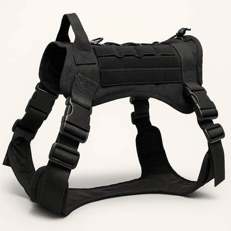 Harnais Tactique Gros Chien Camouflage Nylon