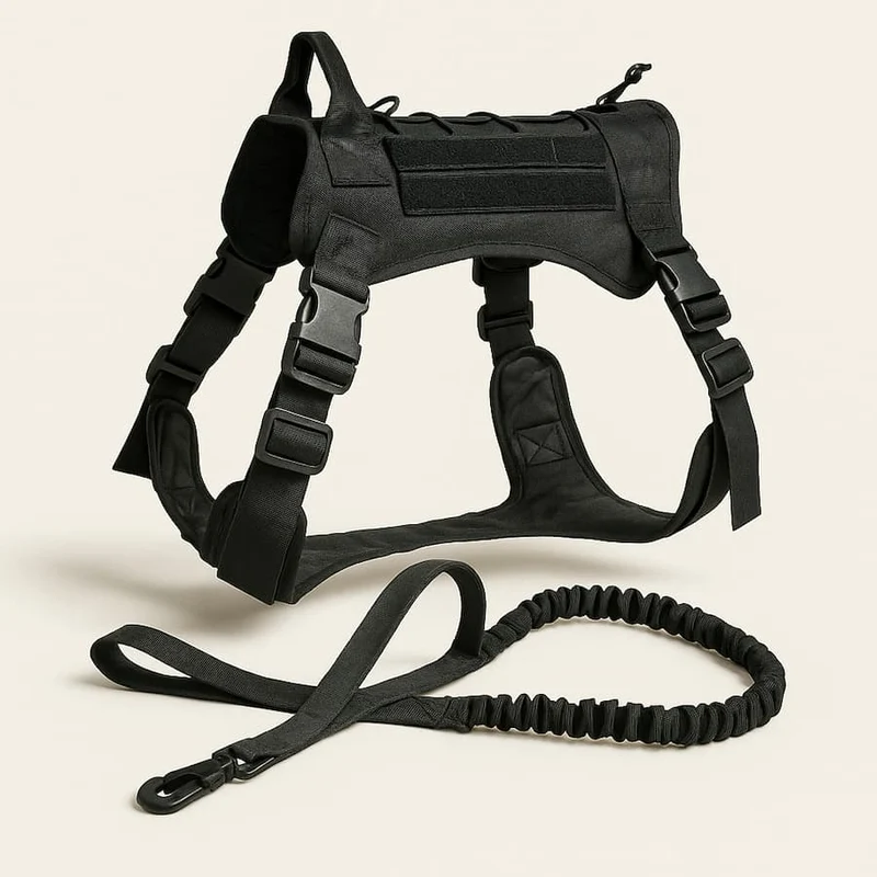 Harnais Tactique Gros Chien Camouflage Nylon