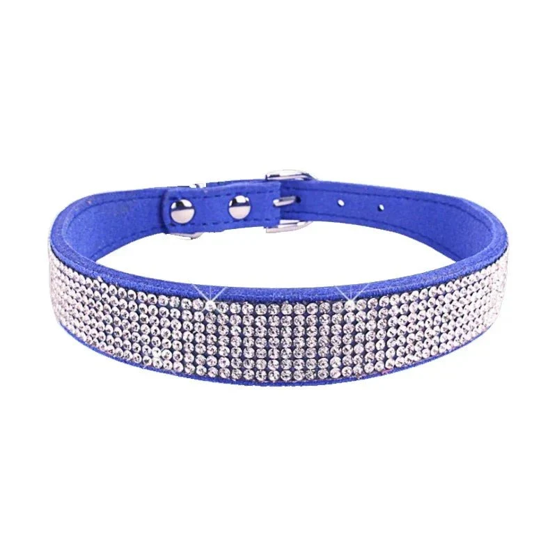 Collier Strass Paillettes Chiot Fantaisie