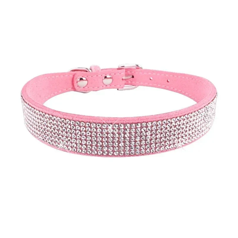 Collier Strass Paillettes Chiot Fantaisie
