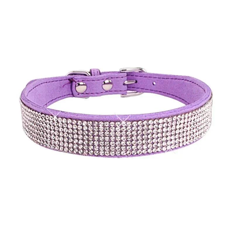 Collier Strass Paillettes Chiot Fantaisie