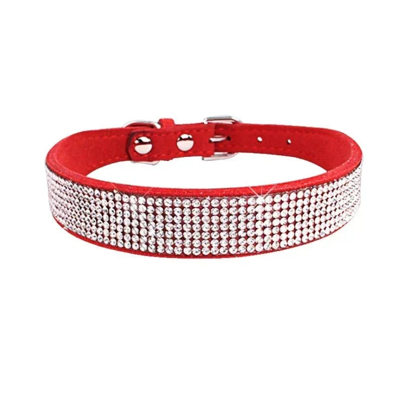 Collier Strass Paillettes Chiot Fantaisie