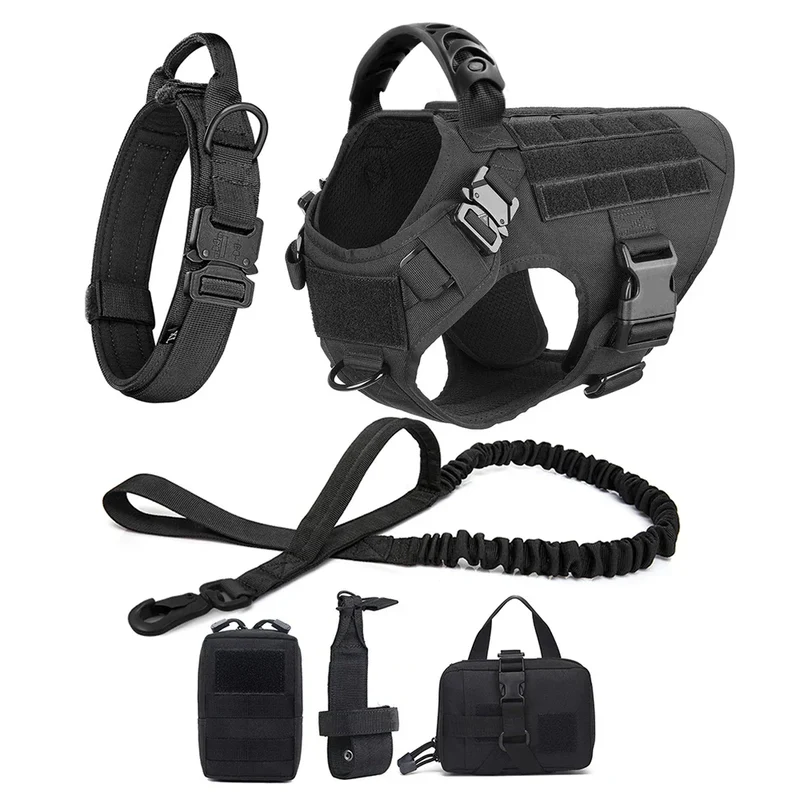 Harnais Tactique Gros Chien Set Complet
