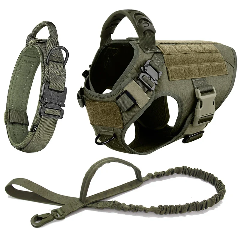 Harnais Tactique Gros Chien Set Complet