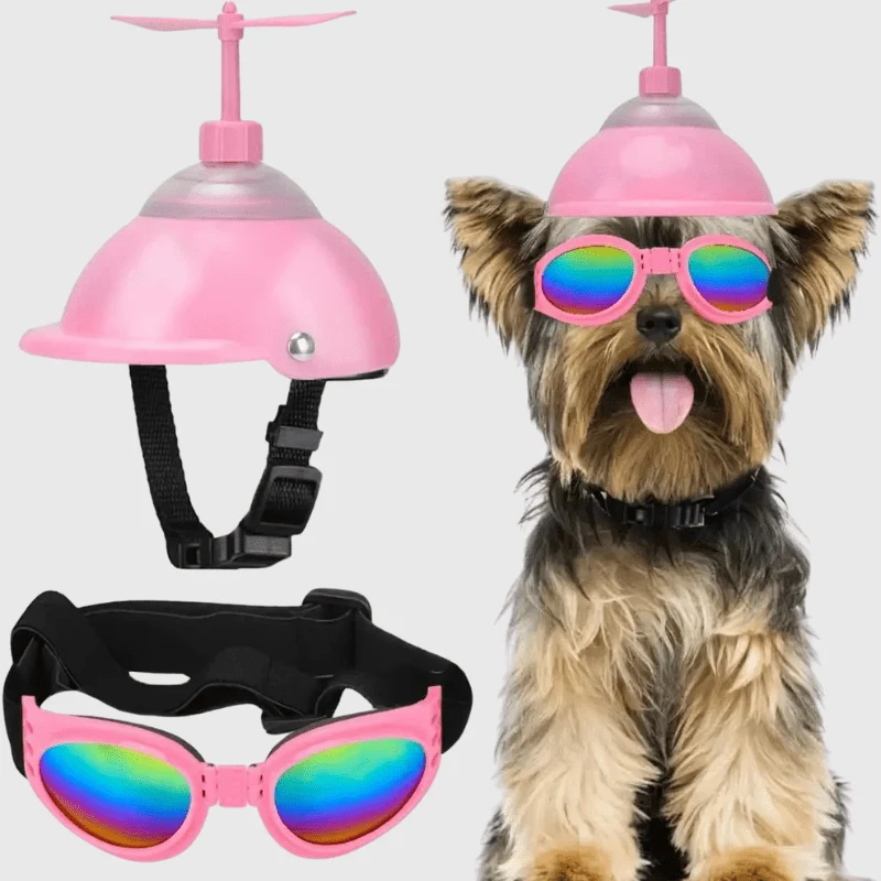 Casque Moto Cuir Vintage Chien Rétro