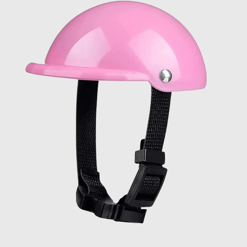 Casque Moto Cuir Vintage Chien Rétro