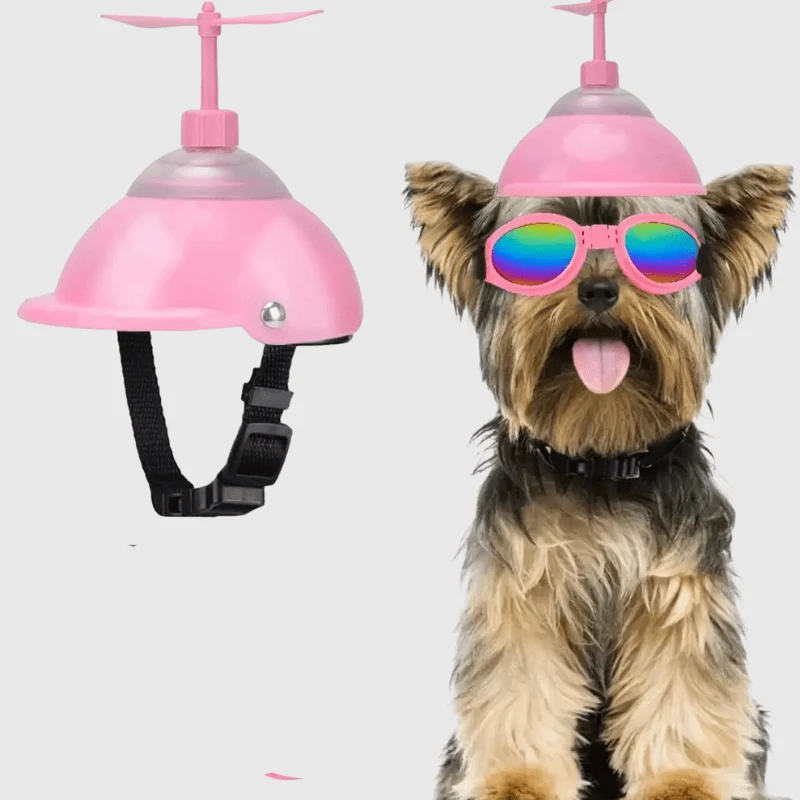 Casque Moto Cuir Vintage Chien Rétro