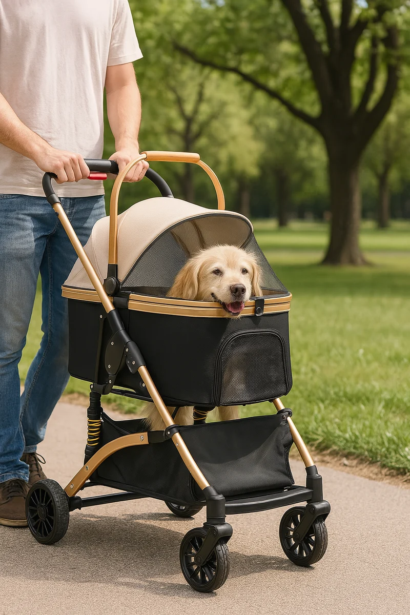 Poussette Gros Chien Tout Terrain Pliable