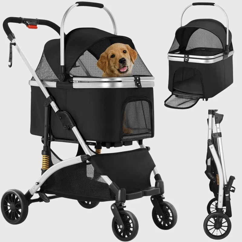 Poussette Gros Chien Tout Terrain Pliable
