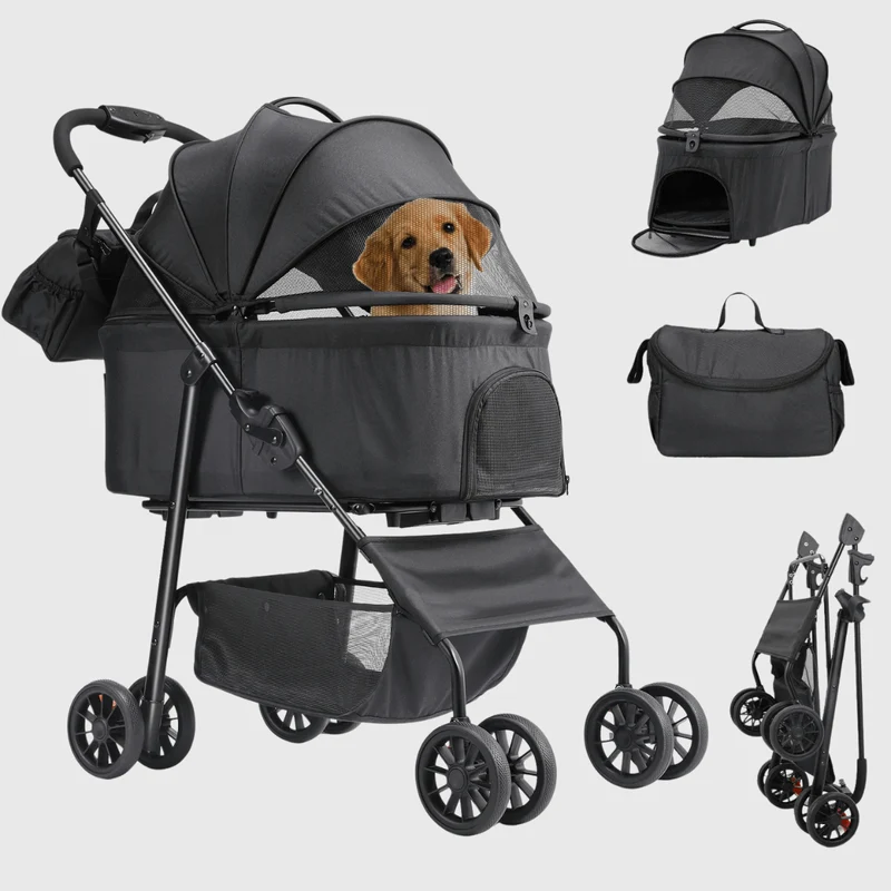 Poussette Gros Chien Tout Terrain Pliable