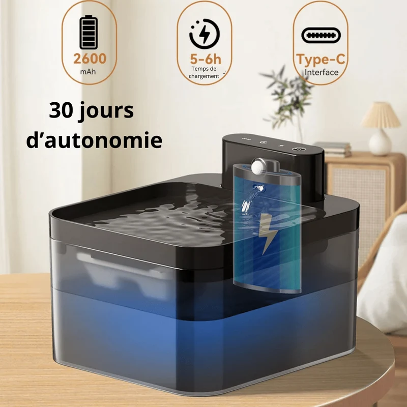 Fontaine Eau Gros Chien 2.2L Filtrée