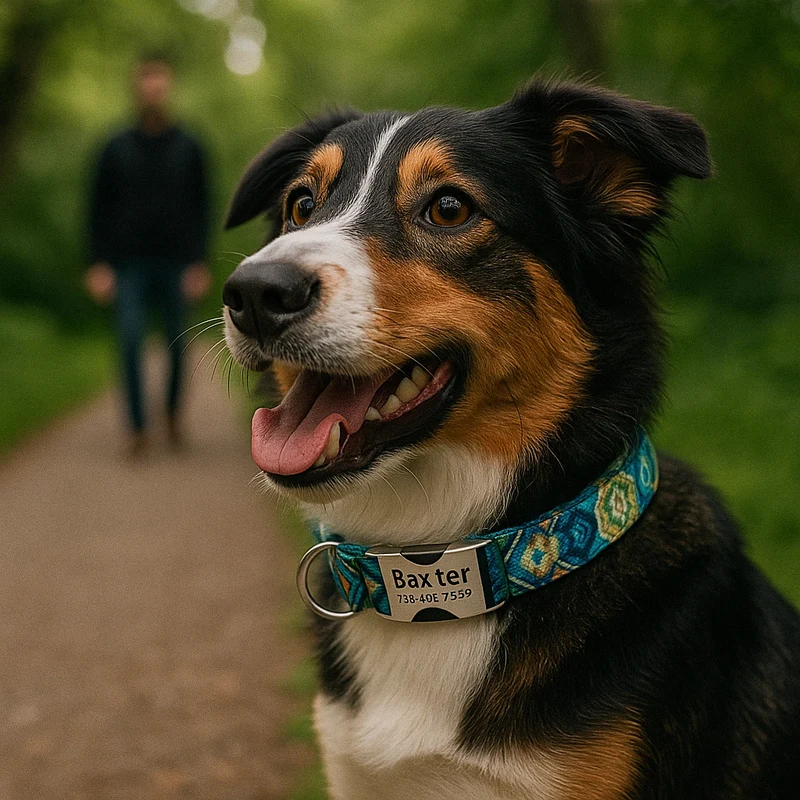 Collier Personnalisé Prénom Téléphone Chien