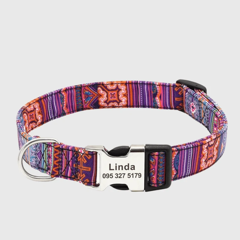 Collier Personnalisé Prénom Téléphone Chien