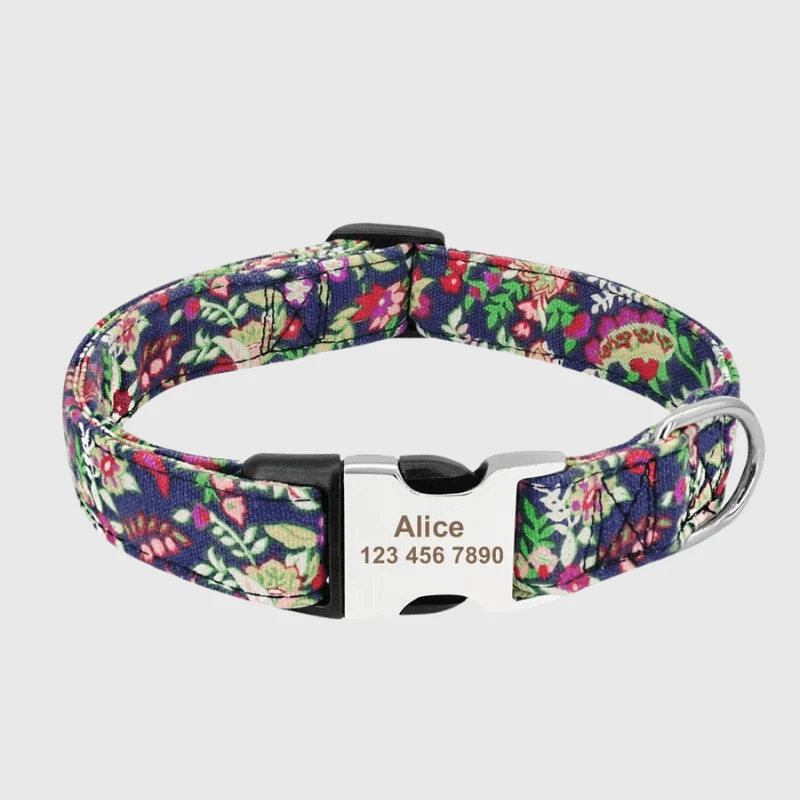 Collier Personnalisé Prénom Téléphone Chien