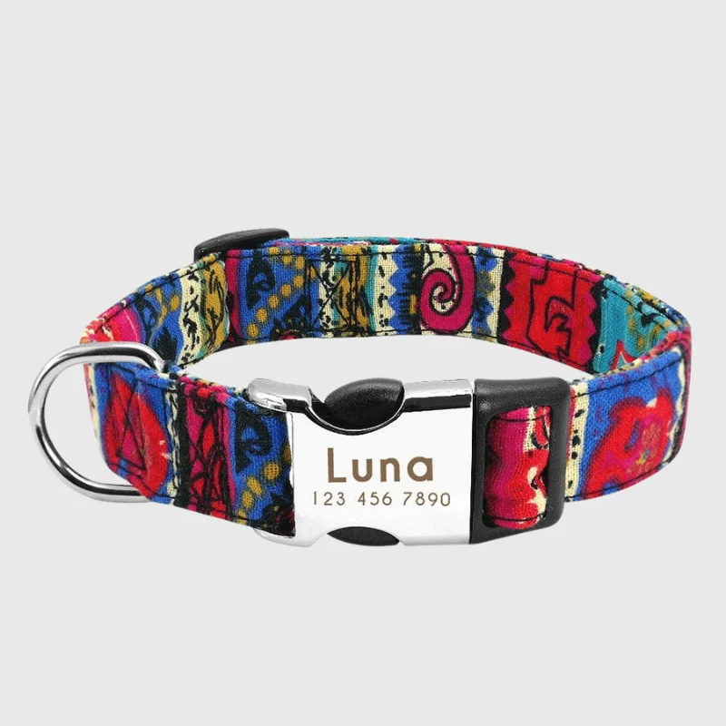 Collier Personnalisé Prénom Téléphone Chien