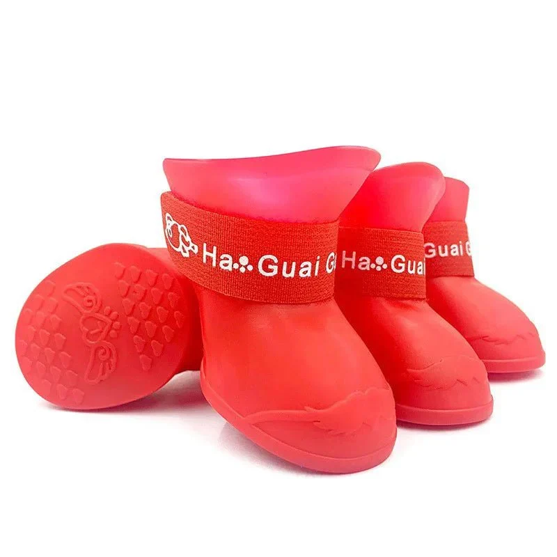 Bottes de Pluie Imperméables Chien Colorées