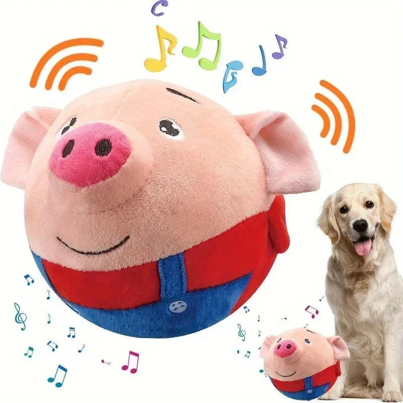 Jouet Interactif Rebondissant Couineur Chien