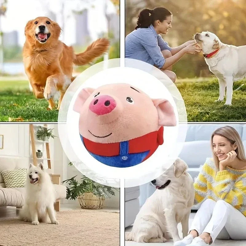 Jouet Interactif Rebondissant Couineur Chien