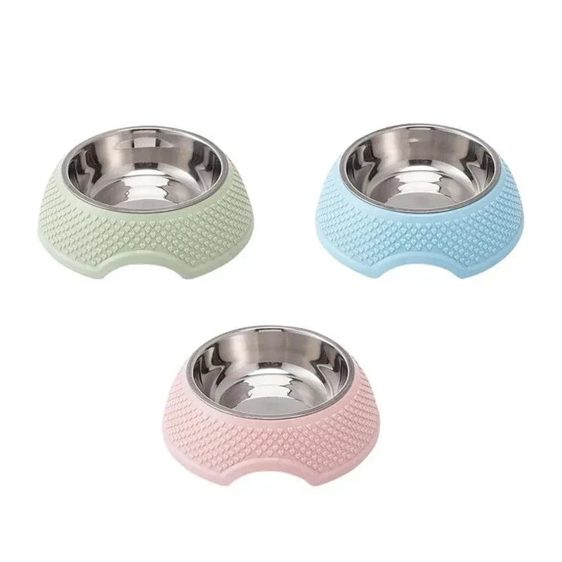 Gamelle Double Antidérapante Acier Inox Chien