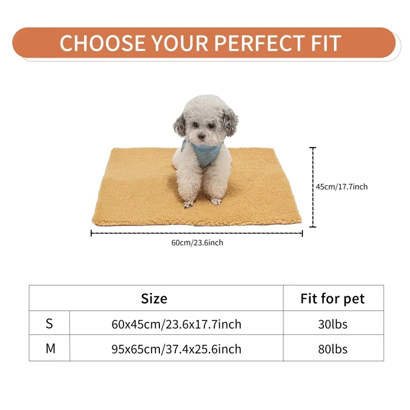 Tapis Auto-Chauffant Thermique Chien Sans Électricité