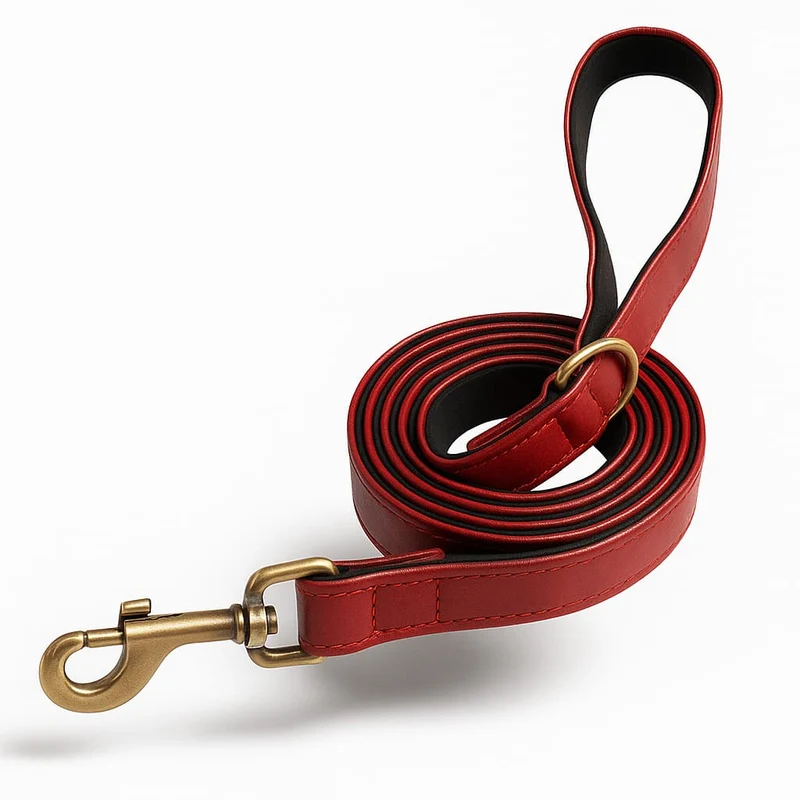 Set Collier Laisse Cuir Gros Chien