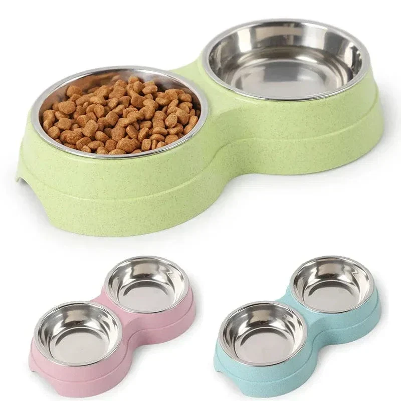 Gamelle Double Inox 24cm pour Grand Chien