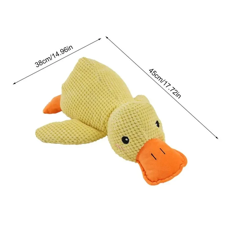 Canard Peluche Interactif Couineur pour Chien