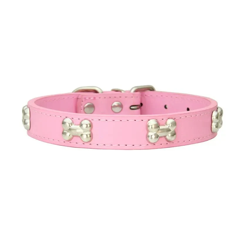 Collier Cuir Réglable 16 Coloris Chien