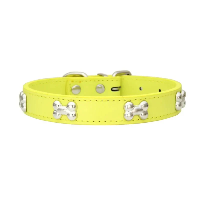 Collier Cuir Réglable 16 Coloris Chien