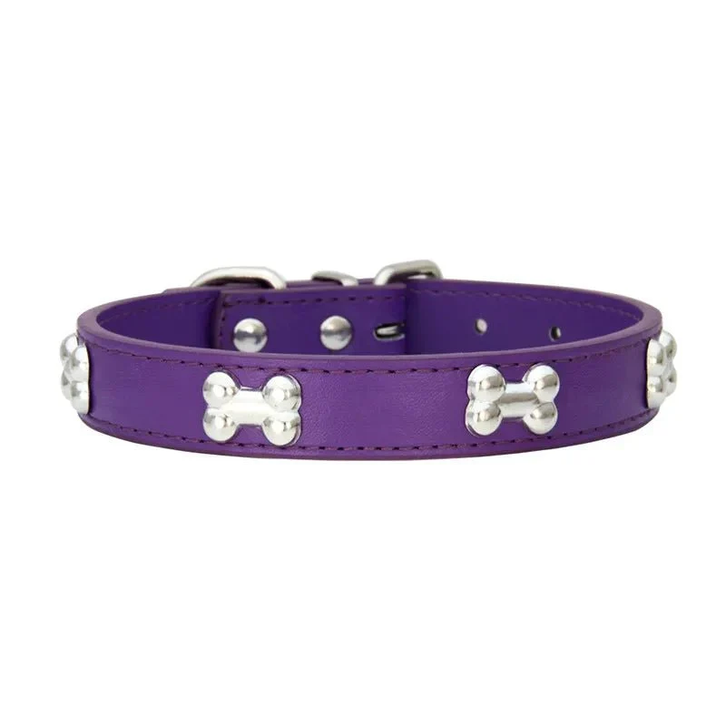 Collier Cuir Réglable 16 Coloris Chien