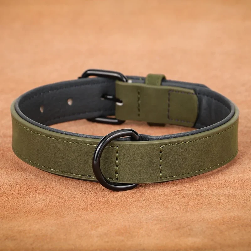 Collier Style Cuir Robuste Gros Chien