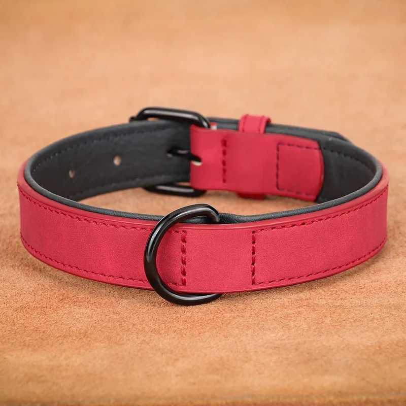 Collier Style Cuir Robuste Gros Chien