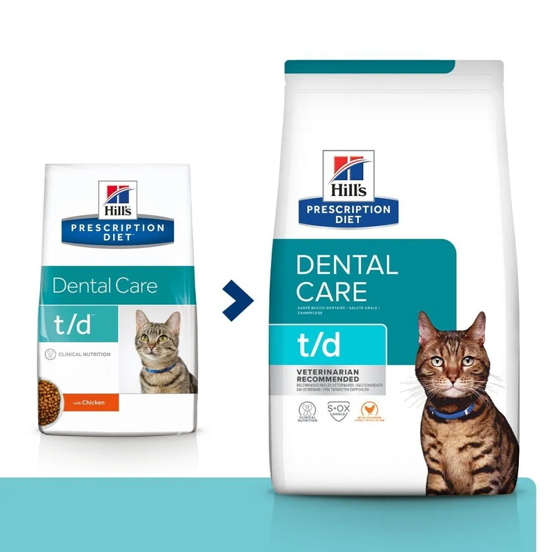 Hill's Prescription Diet t/d Dental Care au poulet - croquettes chat