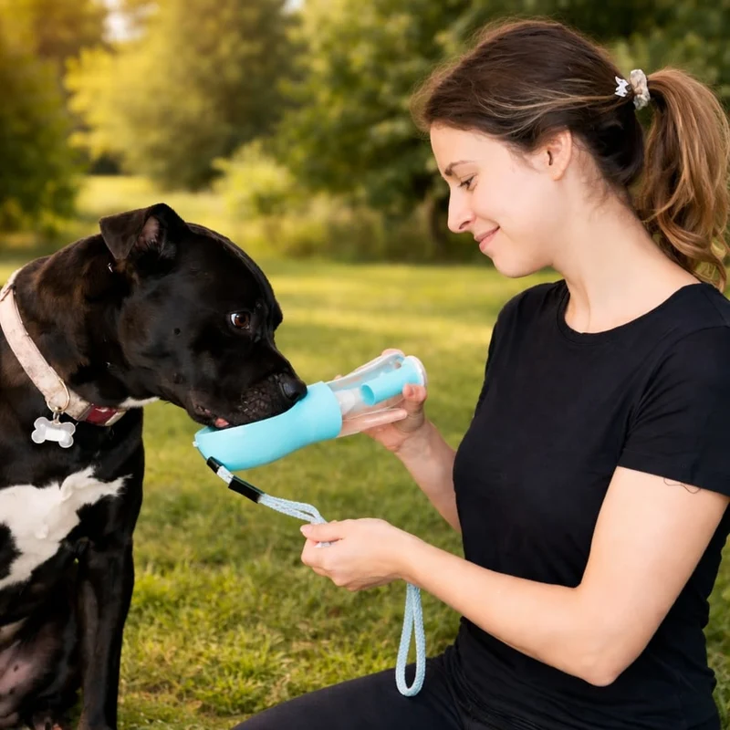 Gourde Portable Chien 3-en-1 300 600ml