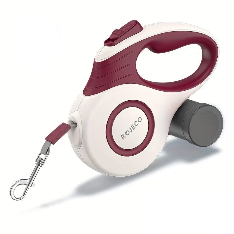 Laisse Extensible Chien Motif Géométrique Coloré
