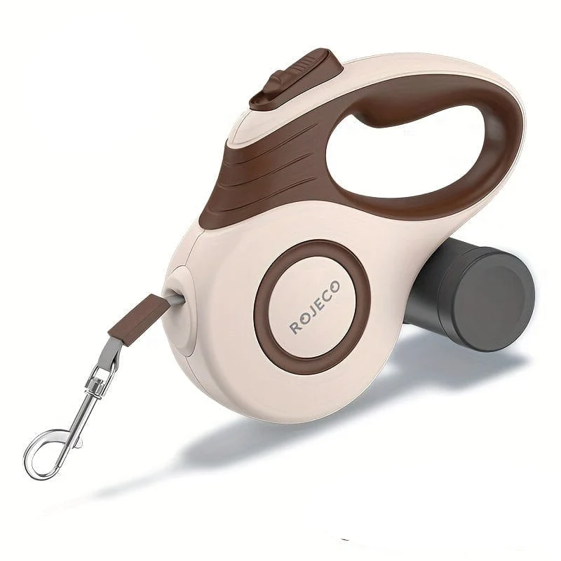 Laisse Extensible Chien Motif Géométrique Coloré