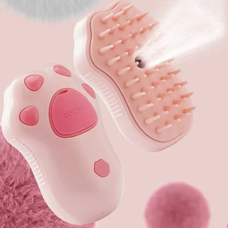 Brosse Vapeur Patte Toilettage Chien Chat