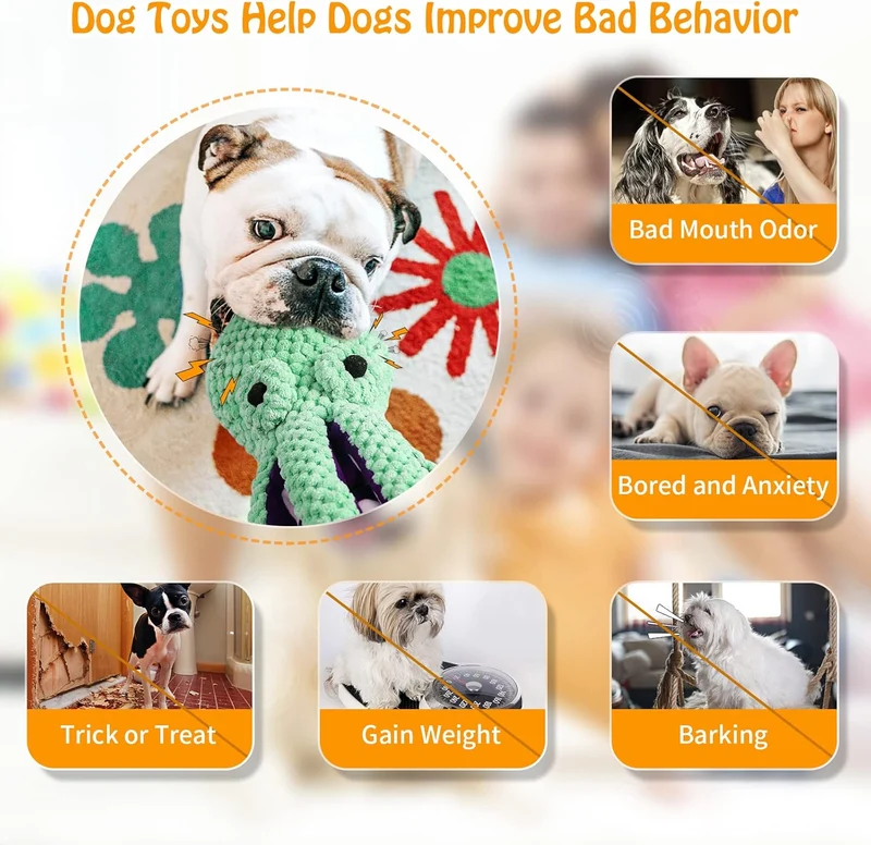 Jouet Squeaky Résistant Gros Chien 5 Modèles