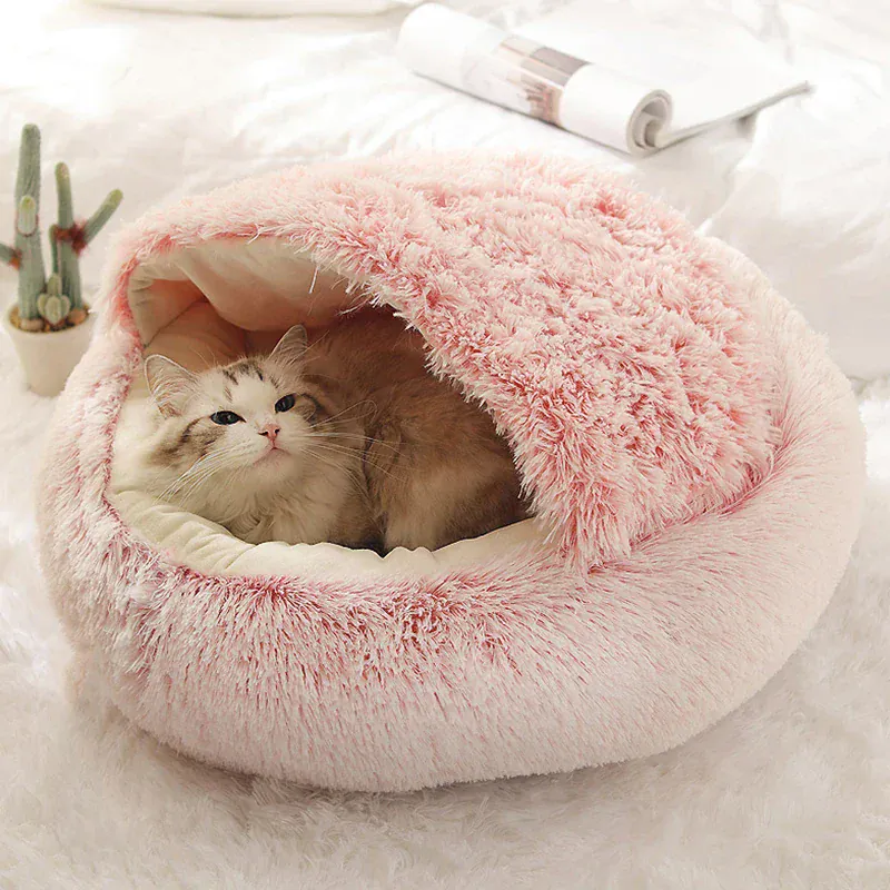 Lit Nid Chauffant Chien Peluche Cocooning