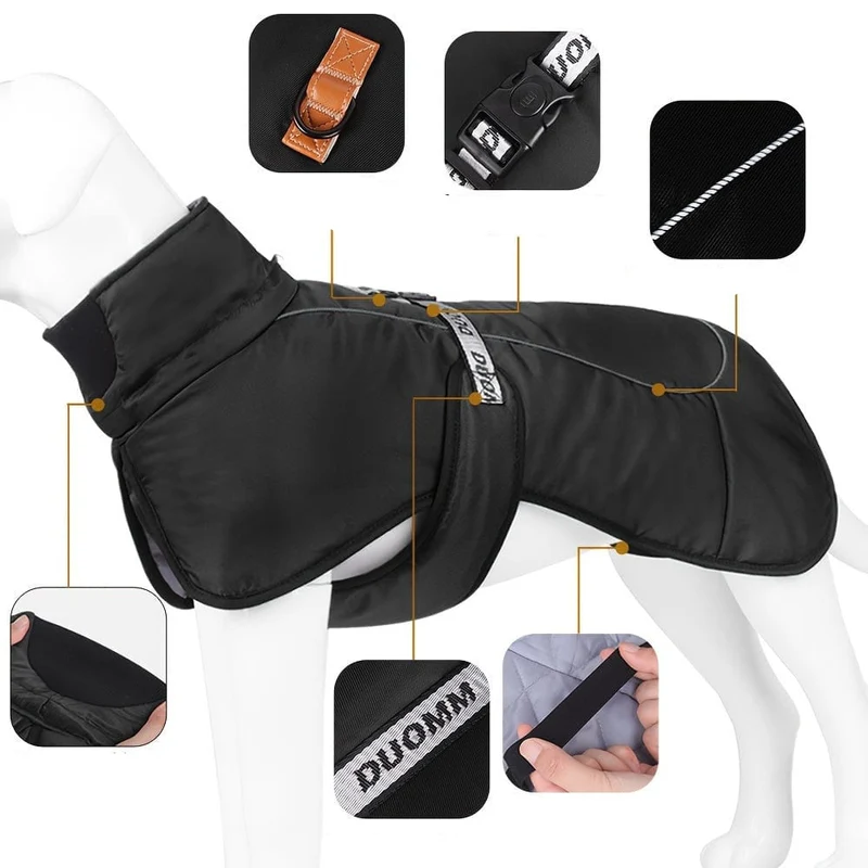 Manteau Hiver Réfléchissant Chien XL 6XL Coloris