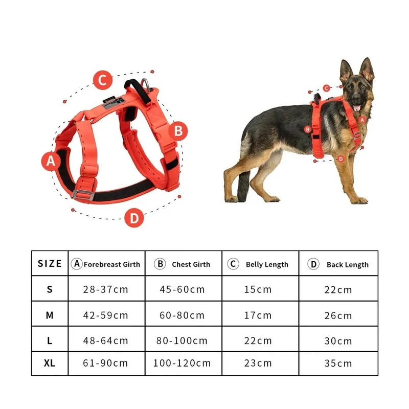 Harnais Y Ventre Rond Réglable Gros Chien