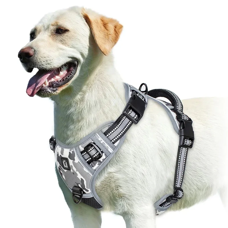 Harnais Bouclier Anti-Traction Gros Chien Réglable