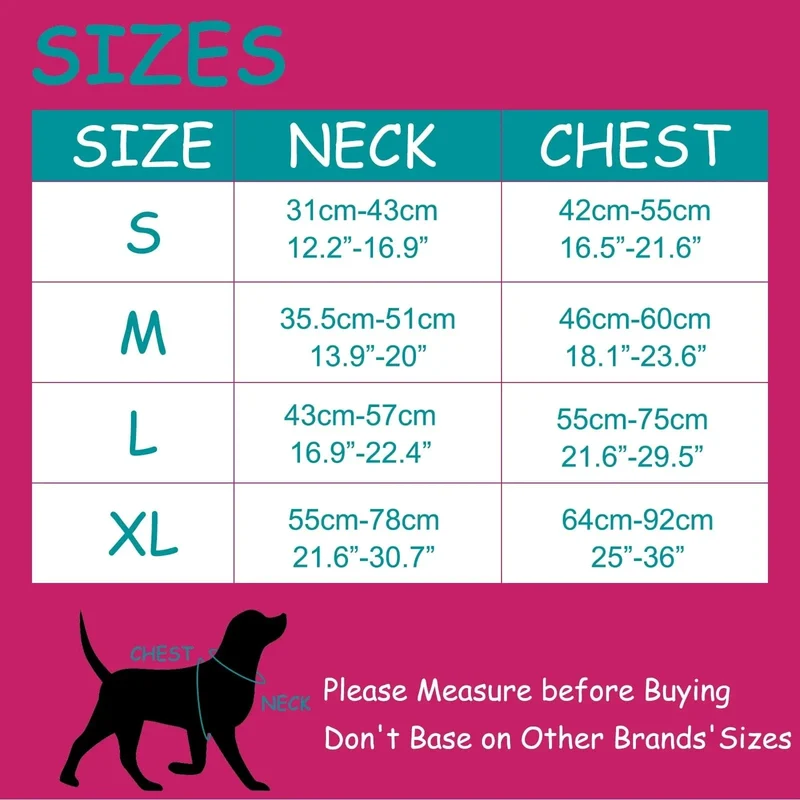 Harnais Respirant Mesh Ajustable Gros Chien S-XL