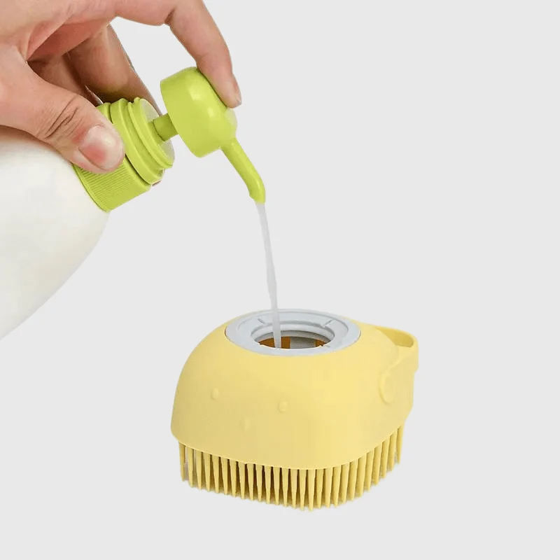 Brosse Silicone Bain Massage Gros Chien