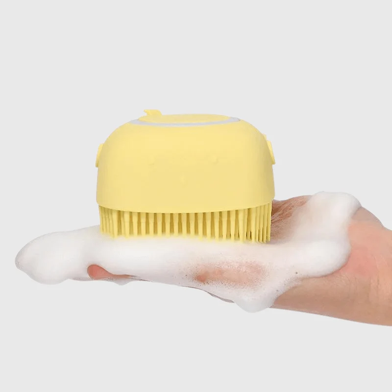 Brosse Silicone Bain Massage Gros Chien